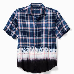 Tommy Bahama Men's Shirt 2XL Soul Cal Surf Short Sleeve Bering Blue NWT